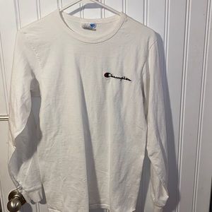 Long sleeve white champion shirt